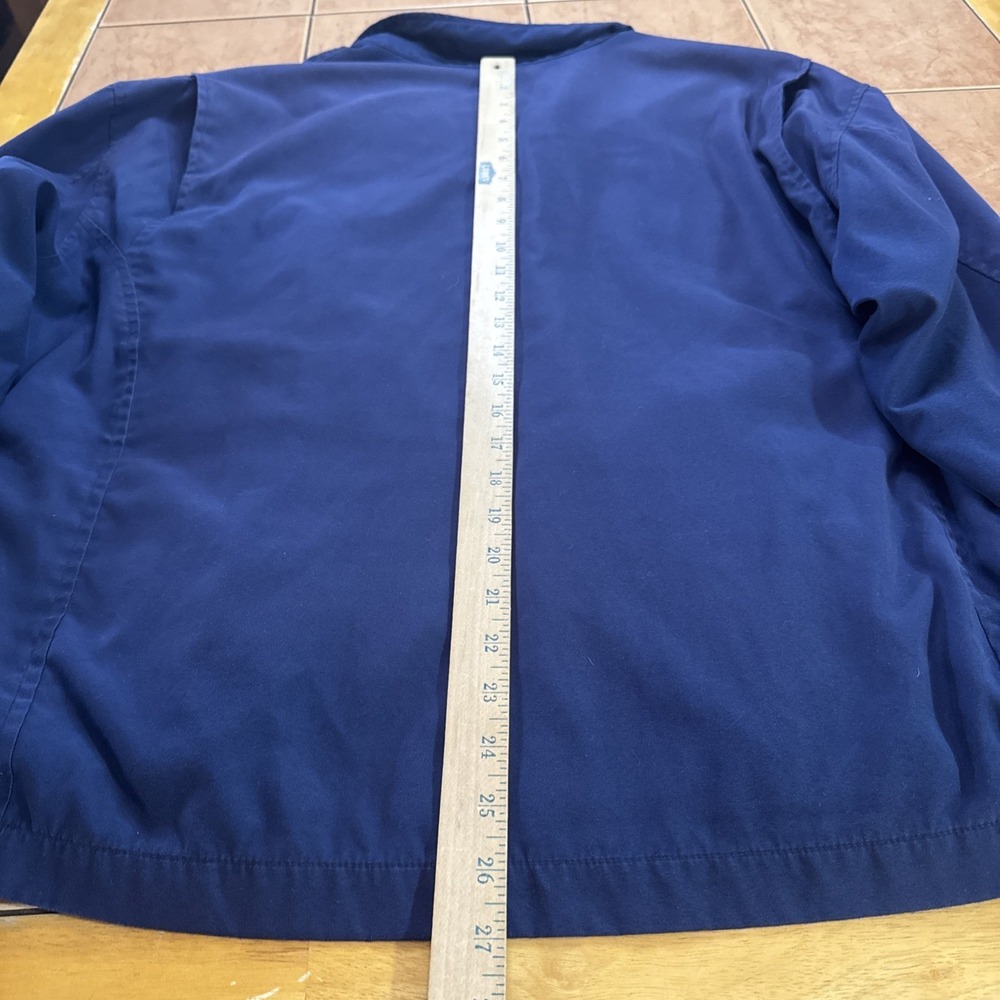 Polo Ralph Lauren Harrington Jacket Navy Blue Plaid Lined Men's Sz XL Pony Logo - Picture 9 of 9